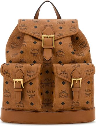 MCM Mcm Printed Canvas Backpack