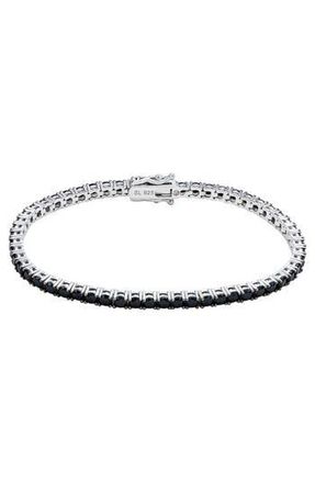 Suzy Levian Pav&eacute; Tennis Bracelet in Black at Nordstrom Rack