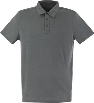Majestic Short-Sleeved Polo Shirt In Lyocell