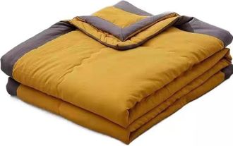 OEM Cubrecama Reversible - Acolchado Climatizado - Para Cama O Sof&aacute; - 140x200 Cm - Amarillo