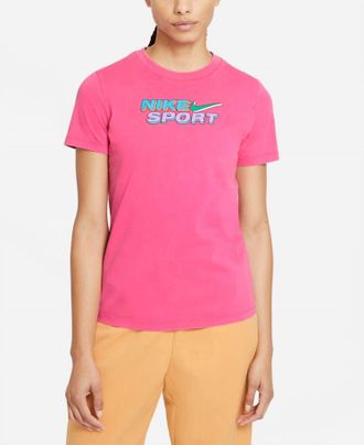 Nike Sportswear Cotton Logo T-Shirt In Watermelon