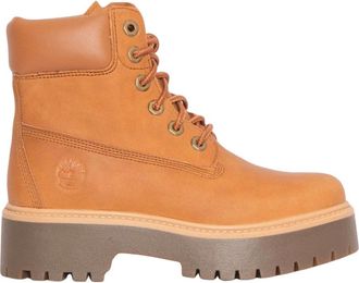 Timberland Stone Street 6-Inch Platform Waterproof Boot - Dames - Veterlaarzen - Bruin - 40 EU - Leer - Schoenen