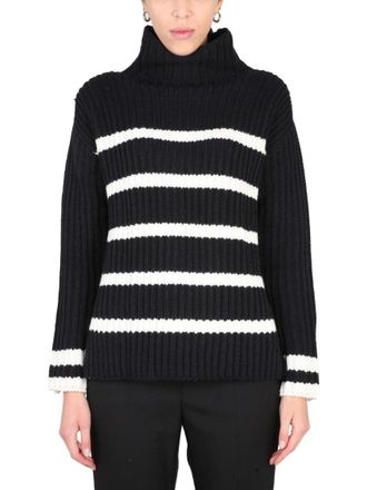 Stefano Mortari Chunky Knit Turtleneck With Ribbed Collar