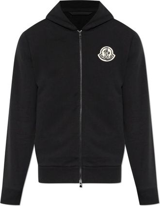 Moncler Hoodie - male - Moncler - Zip-throughs - Black - XL - Sweatshirts & Hoodies