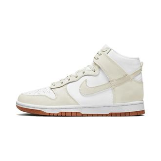 Nike Fitness, Dames, Wit, 36 1/2 EU, Leer, Dunk High Sail Gum