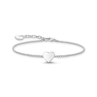 Thomas Sabo Thomas Sabo Armband Herz silber mit Gravur silberfarben A2044-001-21-L19V