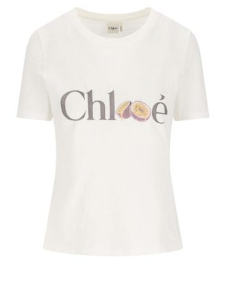 Chlo&eacute; White Logo T-Shirt