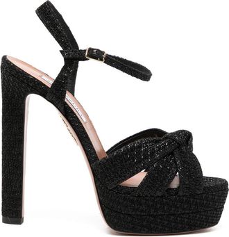 Aquazzura Sandali Nina 140mm - Nero