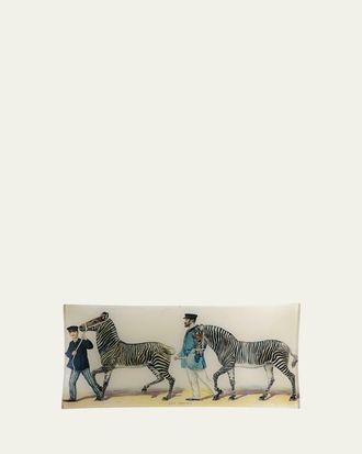 John Derian Caravan Les Zebras Pencil Tray