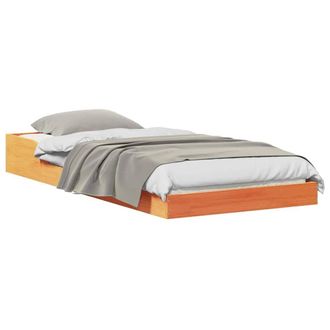 Berkfield Home Modern Wax brown 75 x 190 cm Solid pine wood in Light Brown