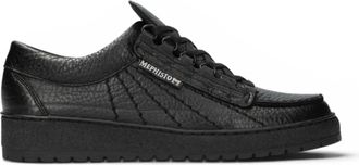 Mephisto Mephisto Rainbow Mens Leather Black Walking Shoes - Mamouth 714