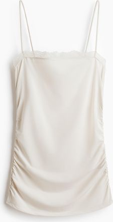 H&M Tr&auml;gertop mit Spitze - Weiss