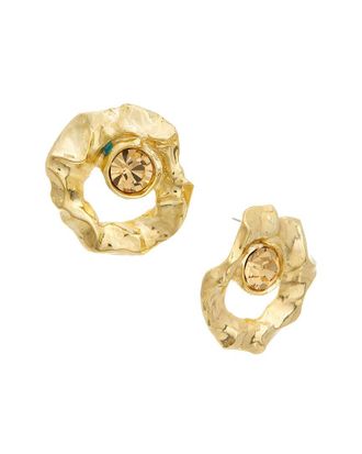 Oscar De La Renta Oscar De La Renta Round Stud Textured Earrings