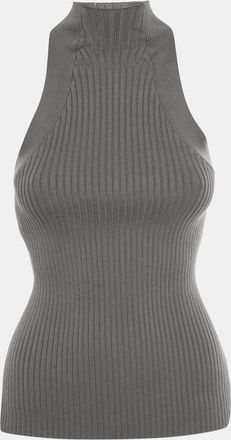Dion Lee Grey Knit Muscular Twist Tank Top