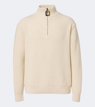 J.W.Anderson Ribbed-knit wool and cotton sweater
