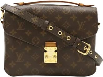 Louis Vuitton Pre-owned Cross Body Bags, female, Brown, Size: ONE SIZE Pre-owned Vintage Canvas Cross Body Bag