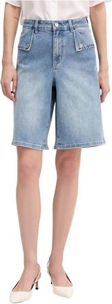 Joseph Ribkoff Denim Shorts - Dames - Denim shorts - Blauw - XL - Denim - Korte Broeken