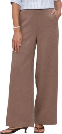 Inwear Dames Broeken Gincetteiw Melange Pants - Dames - Wijde Broeken - Bruin - XL - Leer - Broeken
