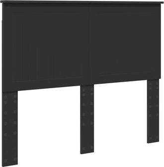 vidaXL Cabecero Con Cabecera Roble Negro 135 Cm Madera Contrachapada Vidaxl