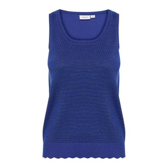 Saint Tropez Glitter tanktop in Surf Blue - Dames - Tops - Blauw - Maat: XL