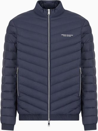 A|X Armani Exchange Jassen, Heren, Blauw, M, Stijlvolle Jas Jas