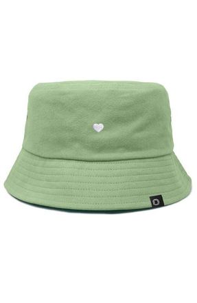 Dalix Lil Heart Bucket Hat in Turf Green at Nordstrom, Size X-Large