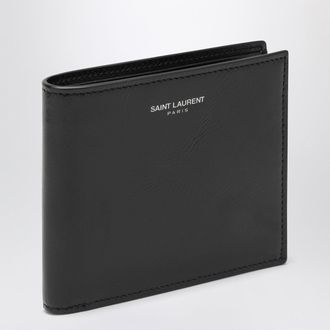 Saint Laurent Black leather bi-fold wallet