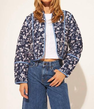 John & Jenn Marion Reversible Jacket In Iris Vine