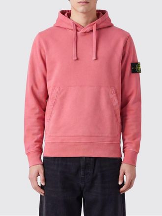 Stone Island Felpa con cappuccio in cotone con tasca a marsupio e fit relaxed