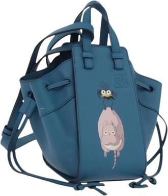 Loewe Pre-owned Bucket Bag - Dames - Vintage Tas - Blauw - ONE Size - Leer - Vintage