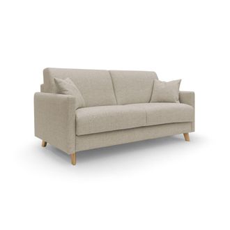 Divani.Store Edgar Sof&aacute; Cama Convertible En Tela Felis Impermeable 160 Cm (mat. 120x197) Beige