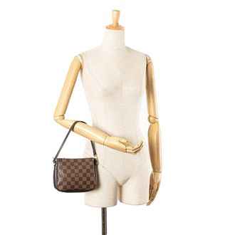 Louis Vuitton Pre-owned Womens Pochette Accessoires Handbag - Brown Textile - One Size