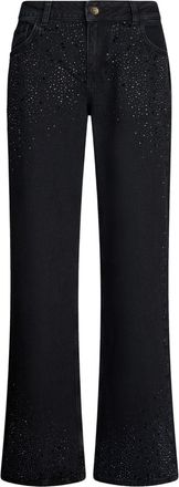 Liu Jo rhinestone wide-leg jeans - Black