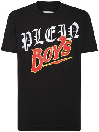 Philipp Plein T-shirt met tekst - Zwart