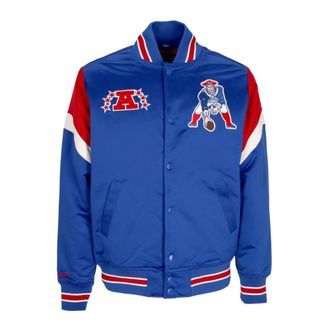 Mitchell & Ness NFL Heavyweight Bomberjack New England Patriots - Heren - Bomber jackets - Blauw - XL - Polyester - Jassen