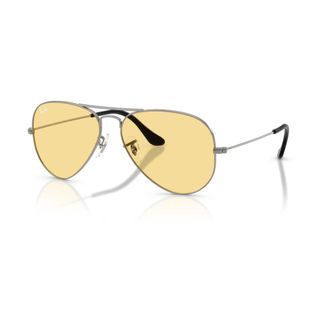 Ray-Ban Sunglasses, unisex, Gray, Size: 58 MM Aviator Large Metal