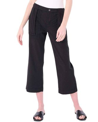 MARRAKECH Tori Linen-Blend Cropped Pant