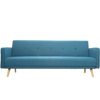 Miliboo Sof&aacute; Convertible 3 Plazas Dise&ntilde;o Escandinavo Azul Ulla