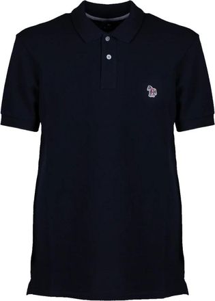 Paul Smith Zebra Logo Polo Shirt met Korte Mouwen - Heren - Polos - Zwart - S - Katoen - Tops