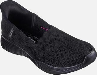 Skechers Womens Skechers Womens/Ladies Seager Believe It Trainers - Black - Size: 3