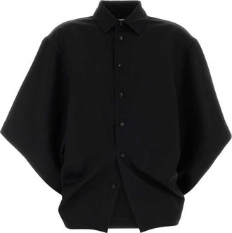 Bottega Veneta Black Oversized Solid Shirt