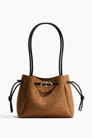 H&M Drawstring-detail Shoulder Bag in Brown at Nordstrom
