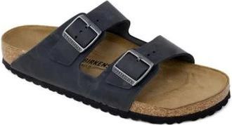 Birkenstock Arizona Two Strap Slide Sandal - Dames - Sandalen - Zwart - 37 EU - Su&egrave;de - Schoenen