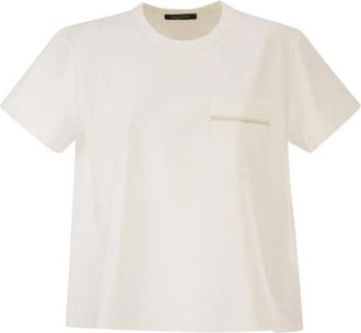 Fabiana Filippi Oversized T-shirt - Dames - T-shirts - Wit - L - Katoen - Tops