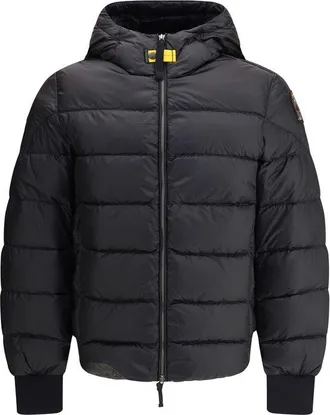 Parajumpers Black Polyamide Jacket Mens Coat