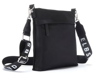 Elbsand Umh&auml;ngetasche ELBSAND Schultertasche, Damen, Gr. B/H/T: 23cm x 25cm x 4cm, schwarz, Stoff, Textil, unifarben, Taschen Umh&auml;ngetasche, Minibag, Handtasc