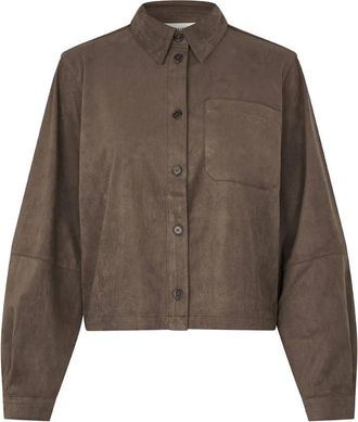Modstr&ouml;m Blouse met lange mouwen - Dames - Blouses & Shirts - Bruin - Maat: XS