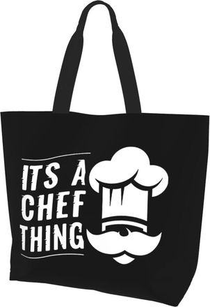AOOEDM Its A Chef Thing Ladies Canvas Tote Reusable Shopping Bag
