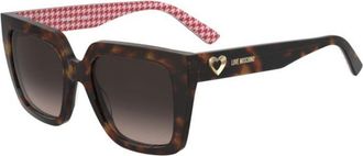 Love Moschino MOL099/S 2VM/HA Womens Sunglasses Tortoiseshell Size 53