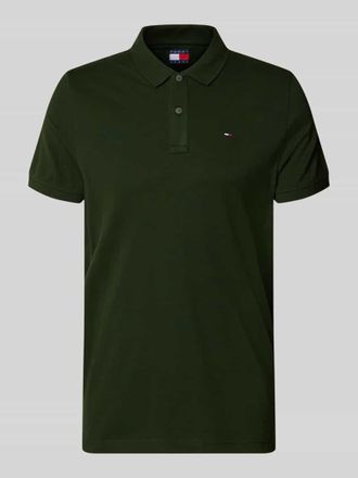 Tommy Jeans Regular Fit Poloshirt Modell TJM SLIM PLACKET POLO EXT in Gruen, Gr&ouml;&szlig;e XXL